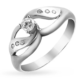 Серебряное кольцо "Лилия"