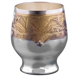 Серебряный стакан с позолотой «Купец»
