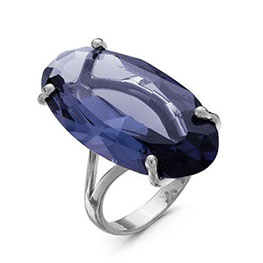 Серебряное кольцо «Опера» с ситаллом