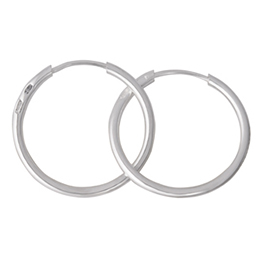 Серебряные серьги-кольца «Нежность»