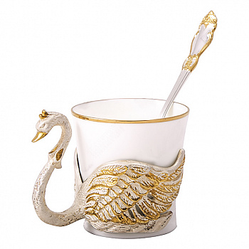Чашка кофейная «Лебедь» (в ассортименте)