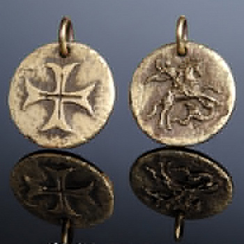 Брелок - монета "Святой Георгий"