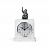 Каминные часы «Время рыбачить» с серебряным декором