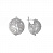 Серебряные круглые серьги «Триединство»