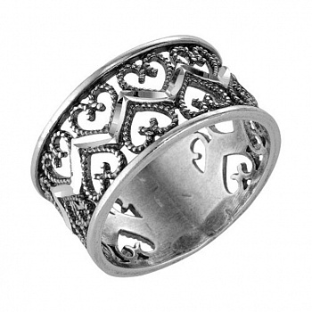 Серебряное кольцо «Романтика»