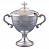 Серебряная ваза для варенья и сахара «Ривьера»
