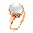 Серебряное кольцо с жемчугом «Русалка»