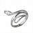 Серебряное кольцо для женщин «Змейка»