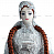 Кукла женская в чеченском национальном платье белого цвета