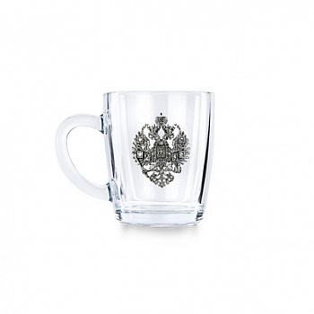 Чайная кружка «Империя» c серебряным декором