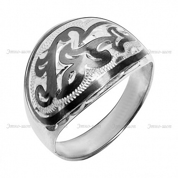 Серебряное кольцо «Трилистник»