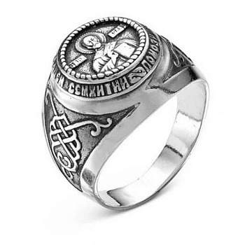 Серебряное кольцо «Николай Угодник»