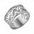 Серебряное кольцо «Романтика» без покрытия