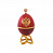 Латунная шкатулка-яйцо «Герб РФ»