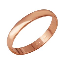 Серебряное кольцо «Обручальное» с позолотой