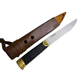 Карачаево-балкарский нож «Бичак» с чёрной рукоятью