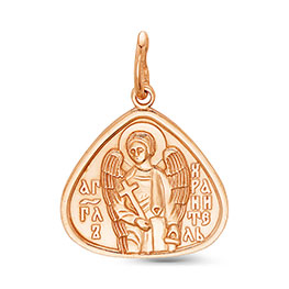 Серебряная подвеска «Ангел Хранитель мой» с позолотой