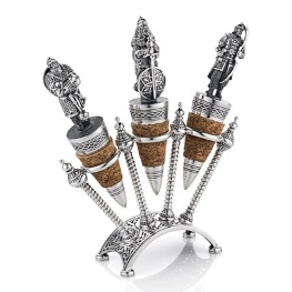 Набор пробочников «Три Богатыря» с серебряным декором