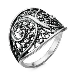 Серебряное кольцо «Винтаж» без вставок