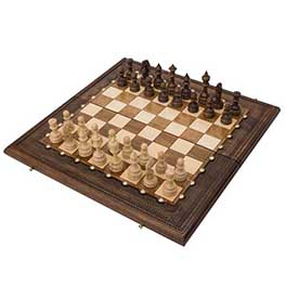 Резные шахматы и нарды из бука «Классические»