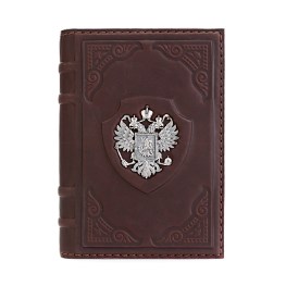 Записная книжка «Держава» с гербом из серебра