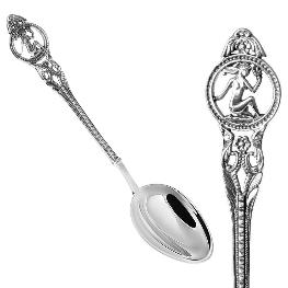 Серебряная чайная ложка со Знаком зодиака «Дева»