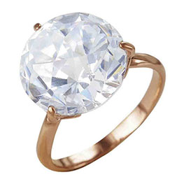 Серебряное кольцо с фианитом «Ледяной замок»