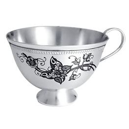 Серебряная чашка «Бабочка»