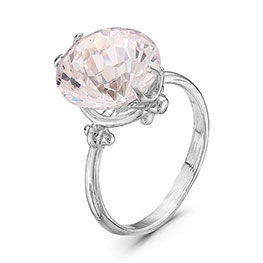 Серебряное кольцо с фианитом «Нежный образ»