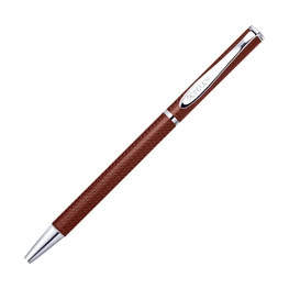Серебряная коричневая ручка