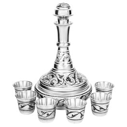 Водочный серебряный набор «Застолье»