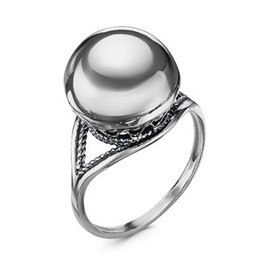 Серебряное кольцо «Сфера»