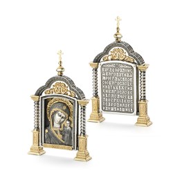 Серебряная парадная икона «Богородица»