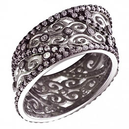 Серебряное кольцо "Восточный мотив"