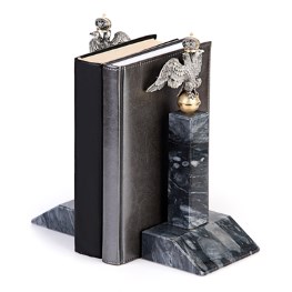 Книжные упоры «Державные» с серебряным декором