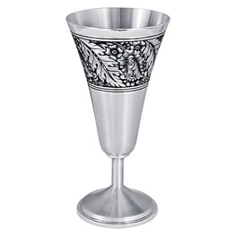 Серебряный бокал для вина «Цветение»