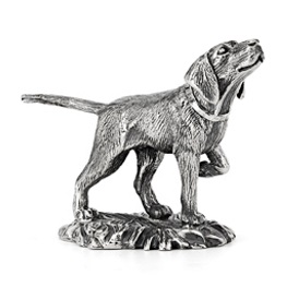 Серебряная статуэтка «Охотничья собака»