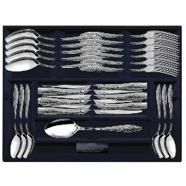 Серебряный набор столового серебра  "Морозко" 24 предмета