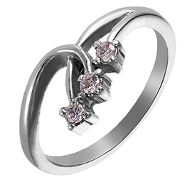 Серебряное кольцо «Росинка»