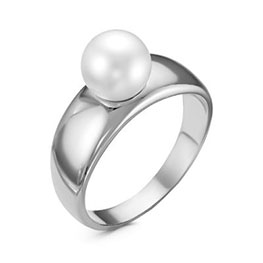 Серебряное кольцо «Образ» с жемчугом