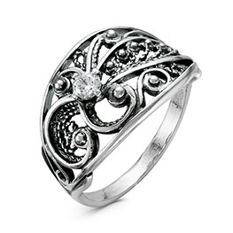 Серебряное кольцо «Желанное» с фианитом