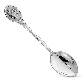 Серебряная ложка со знаком зодиака «Телец»