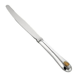 Серебряный десертный нож с позолотой «Отечество»