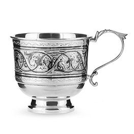 Серебряная чашка «Магнолия»
