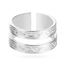 Серебряное кольцо на фалангу