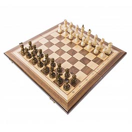 Деревянные шахматы с инкрустацией «Турнирные»