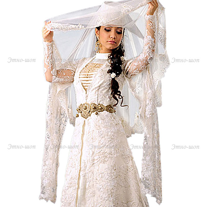 Национальные свадебные платья кавказа
