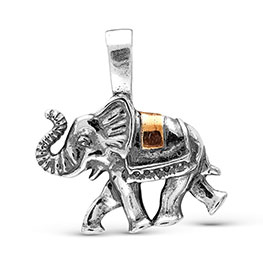 Серебряная подвеска «Слон»