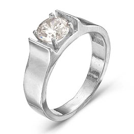 Серебряное кольцо «Совершенство» с фианитом