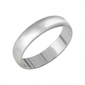 Серебряное кольцо «Обручальное» без покрытия